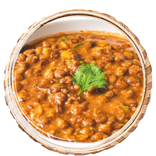 A nutritious curry of red lentils cooked with mixed spices.